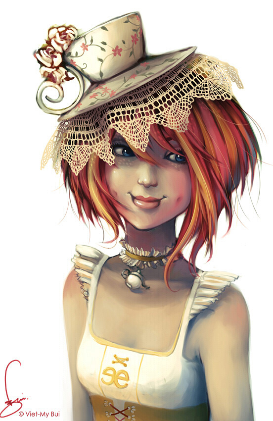Commission Teacup Hat Girl