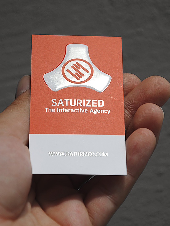 Saturized business card