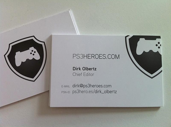 PS3Heroes Business Cards