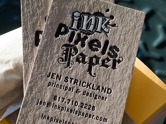 Ink Pixel Paper Letterpress