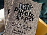 Ink Pixel Paper Letterpress
