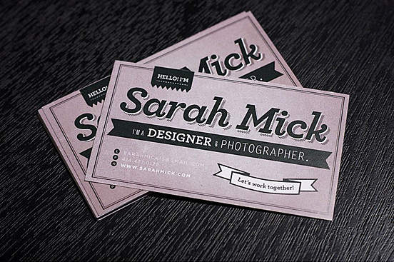 Sarah Mick Business Card