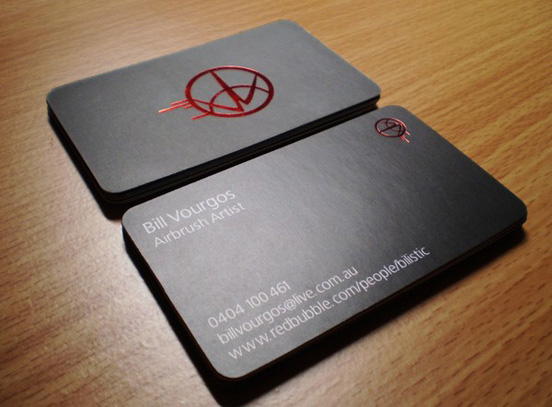 Blink Airbrushing Business Cards
