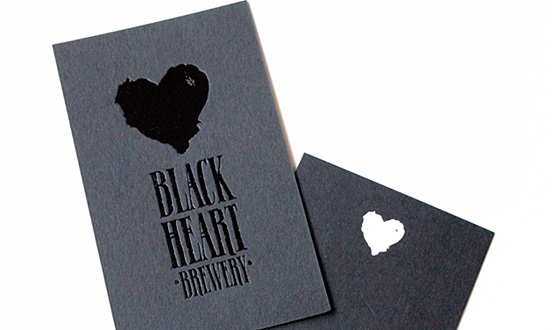Black Heart Brewery Business Card