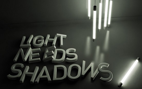 Light needs shadows