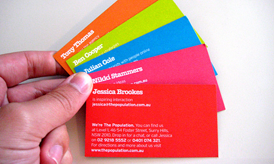 The population business card