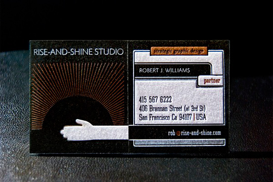 Rise and Shine Business cards