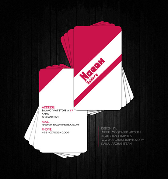 Naeem Haidary’s Business Card