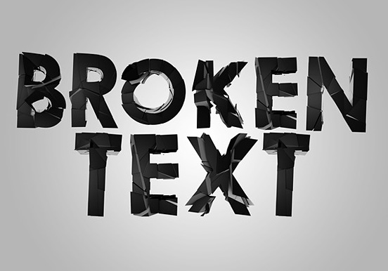 Broken Text