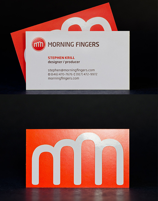 Morning Fingers Businesscard