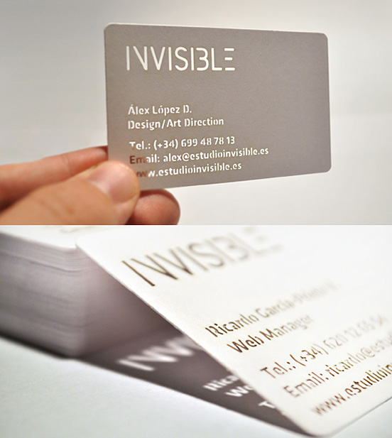 Invisible Business Card
