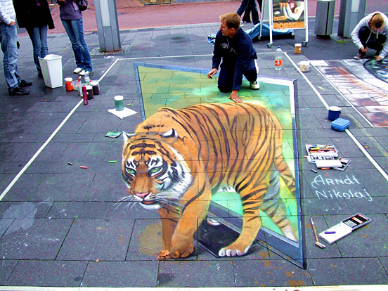 3D Tiger Artwork