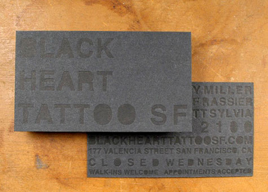 Black on Black Letterpress