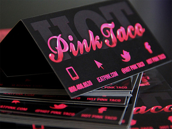 Hot Pink Taco Business Card
