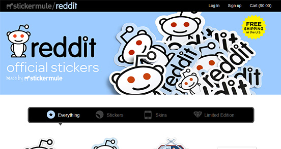 Reddit Sticker Store