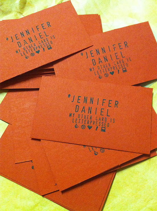 Jennifer Daniel Business Card