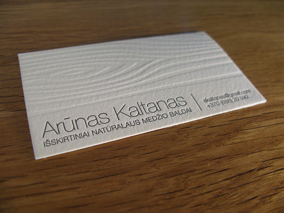 Arunas Kaltanas Business Card