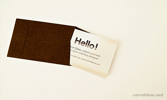Letter Business Card