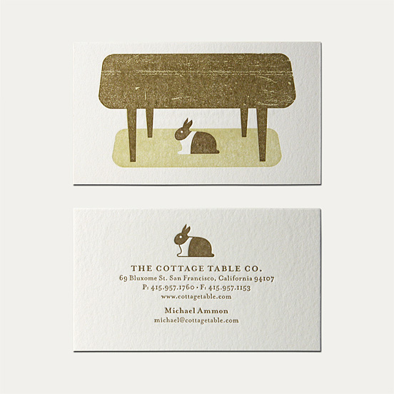 Cottage Table Business Card