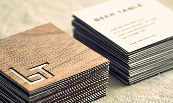 Beer Table Business Card