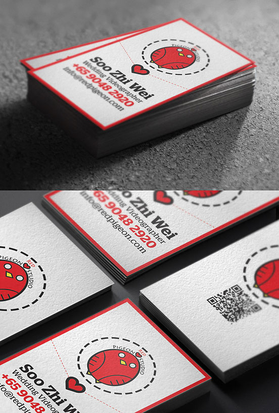 Red Pigeon Studio Business Card