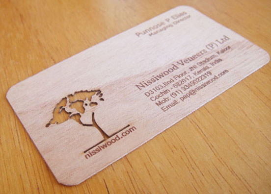 Nissiwood Veneers Business Card