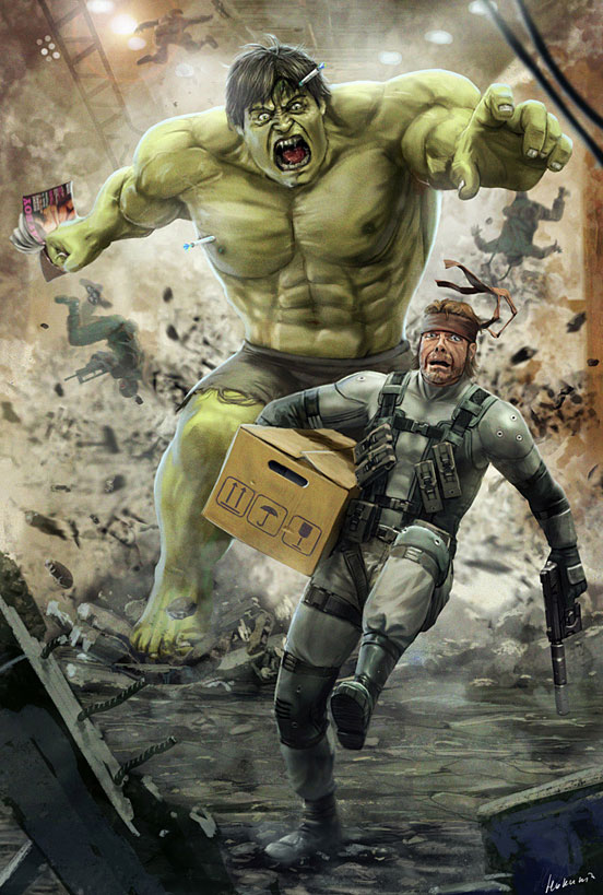 Solid Snake VS Hulk