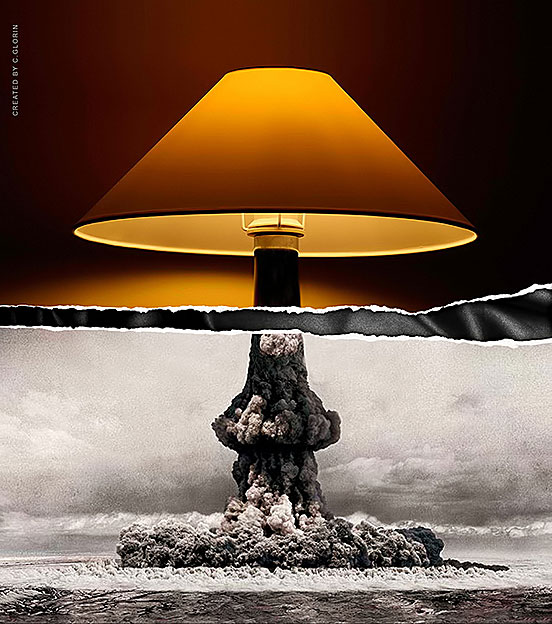 Lamp vs Nuclear Bomb