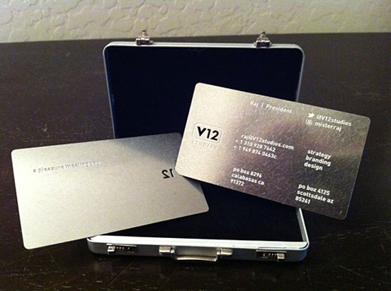 V12 Studios Business Card