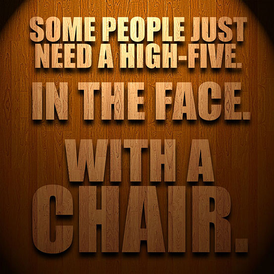 Chair Typography