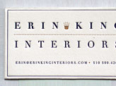 Erin King Interiors Business Card
