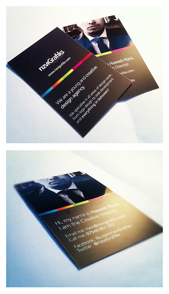 rizviGrafiks Business Card