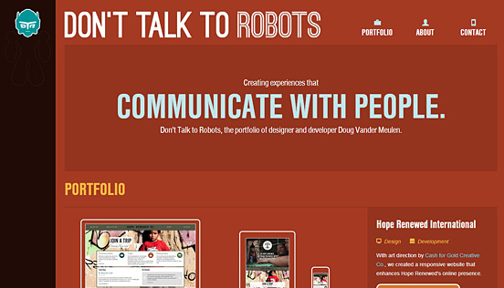 Don’t Talk to Robots