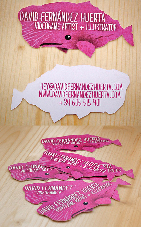 Pink Whale Business Card