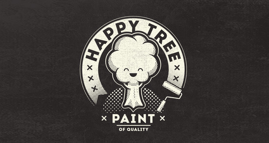 Happy Tree Paint Vintage Fantasy