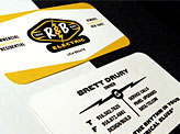R&B Electric logo & business card