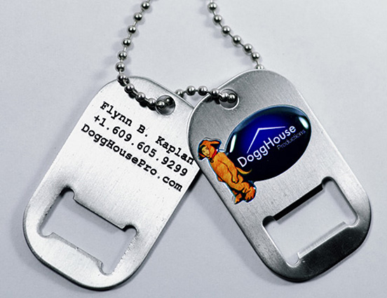 Dog Tags Business Cards