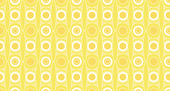 Yellow Retro Circles