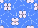 Intertwined Dot Flowers