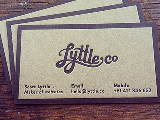 LyttleCo Business Cards - The Design Inspiration | Business Cards | The ...