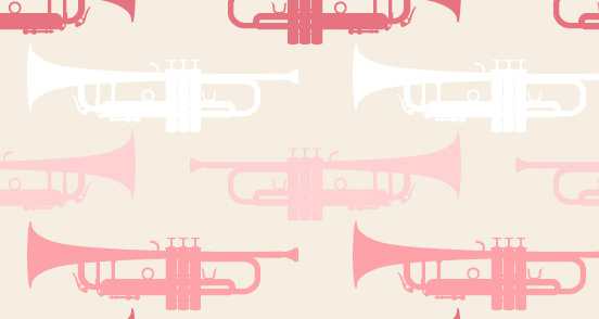 Music Pattern With Trumpet