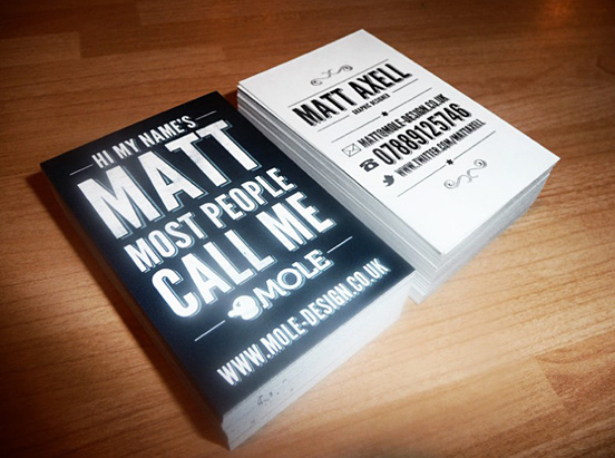 Matt Axell Business Cards
