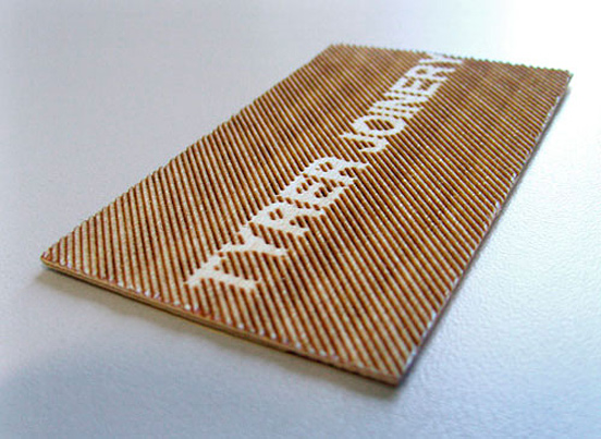 Tyrer Joinery Business Card