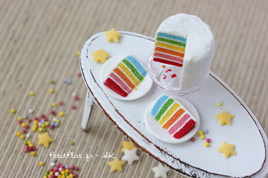 Bright Rainbow Cake