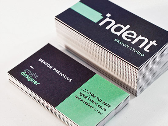 Indent Design Studio Business Cards