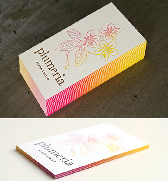 Gradient Edge Painted Business Card