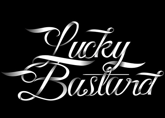 Lucky Bastard Typography