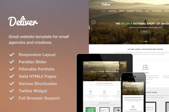 Deliver Responsive HTML Template