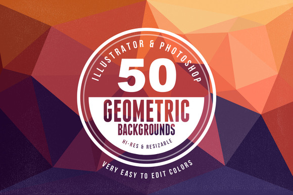 50 Geometric Backgrounds