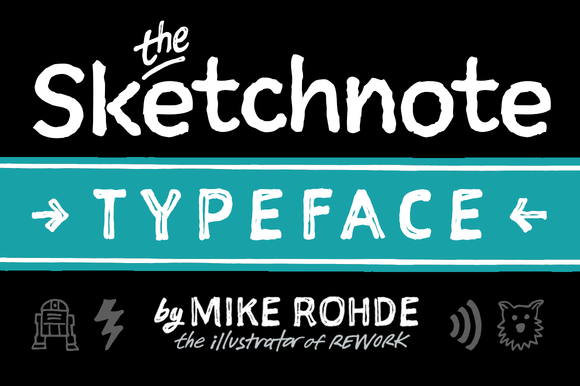 The Sketchnote Typeface: Full Family